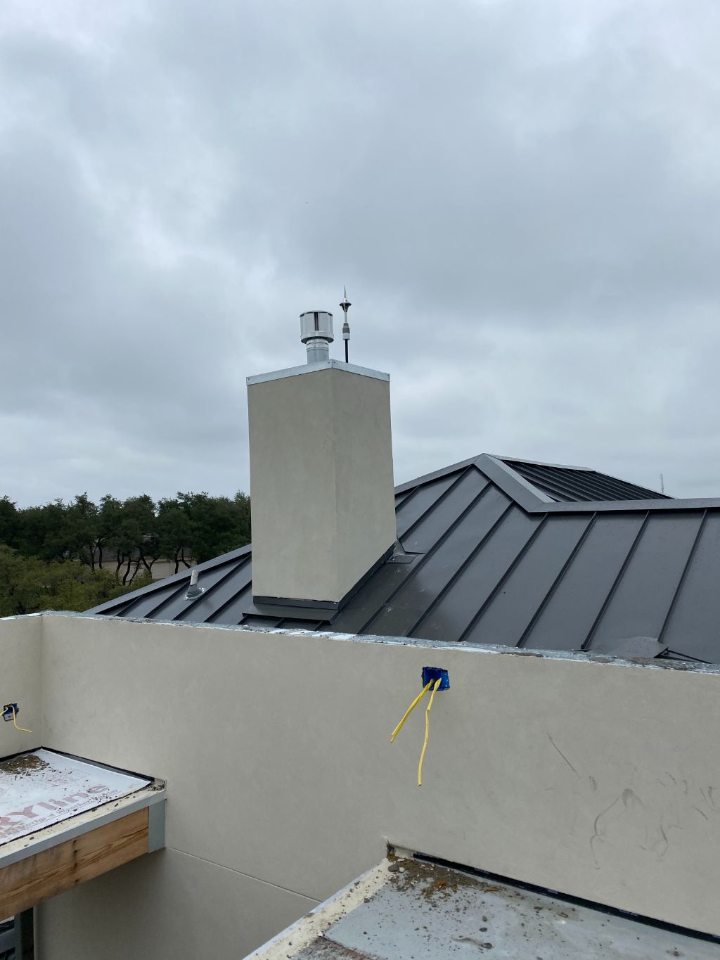 Installation of an Early Streamer Lightning Rod in Austin, TX