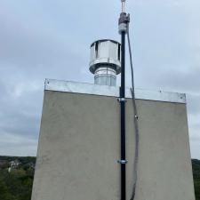 Installation of an Early Streamer Lightning Rod in Austin, TX 1